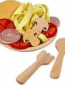 Деревянный игрушечный набор Спагетти с овощами